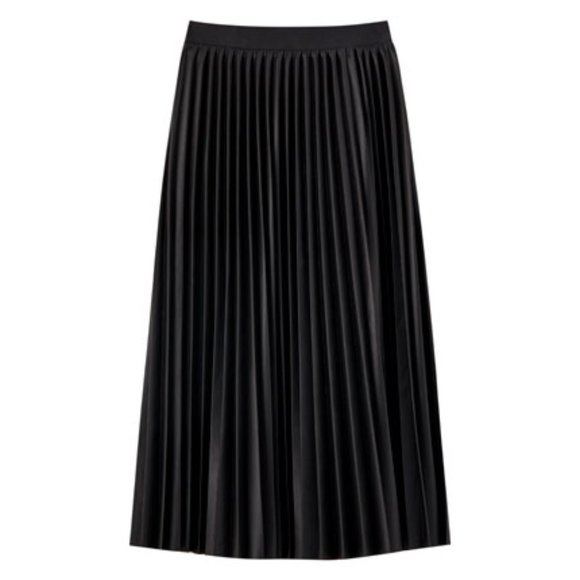 Pull & Bear Pleated Midi Skirt - Picture 2 of 3